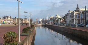 Gracht boven spoortunnel in Delft