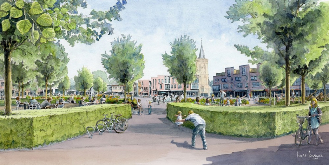 ‘Saai’ Marktplein in Ede krijgt groene uitstraling