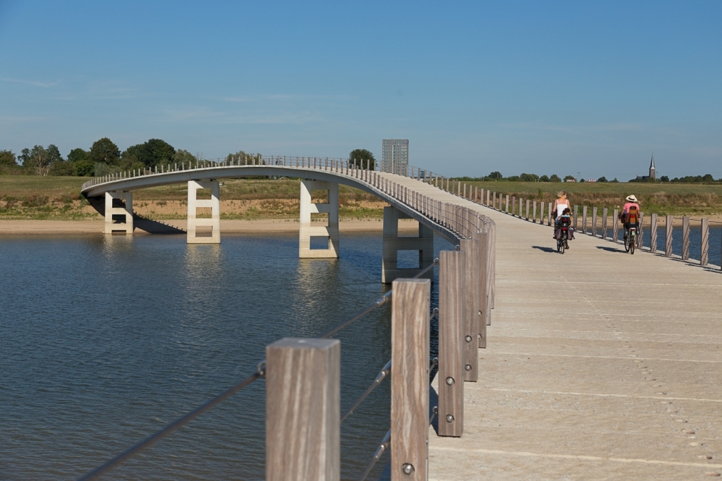 Binnenstedelijk Wad in Waal bij Nijmegen