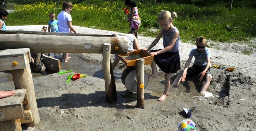 Zand- en waterspeelplaats in Buurtstede Veenendaal