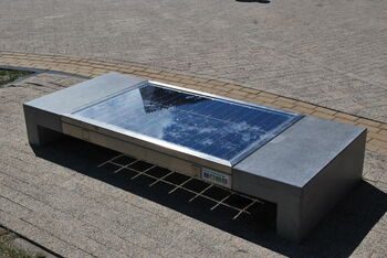 Solar Bench werkt op zonne-energie