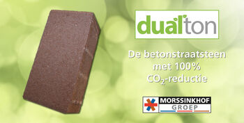 Dualton, de betonstraatsteen met 100% CO2 reductie