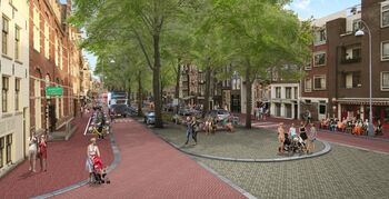 Elandsgracht Amsterdam: zee van ruimte voor voetganger