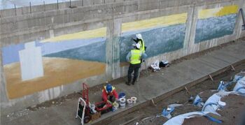 Kunst voor het nageslacht op parkeergarage in Katwijk