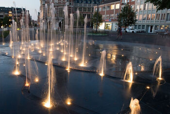 Historische fontein op Herbert Hooverplein Leuven
