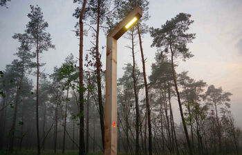 Buitenverlichting in een natuurlijk jasje