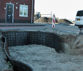 Wortelgeleidingsscherm zorgt voor keurig aanzicht Waterfront