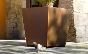 Corten stalen plantenbak Piramidal