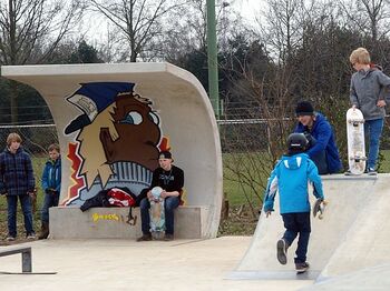 Betonnen skatepark