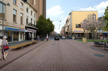 Foutparkeren door Shared Space inrichting