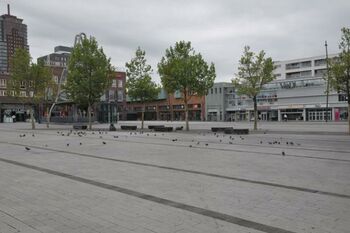 Hervatting bestrating Heekplein Enschede