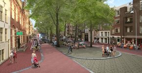 Elandsgracht Amsterdam: zee van ruimte voor voetganger