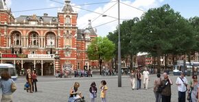 Ruimte voor voetganger op Leidseplein Amsterdam