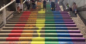 Regenboogtrap in Nijmegen