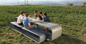 Ingenieuze betonnen picknicksets
