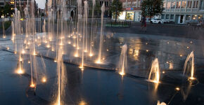 Historische fontein op Herbert Hooverplein Leuven