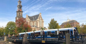 Bruggen Oranje Loper Amsterdam in het nieuw