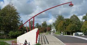 Verlichting nieuwe brug in Sneek