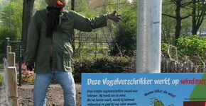 Vogelverschrikker schooltuin Amsterdam