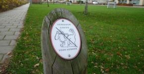 Duurzame houten hondenbeleidspaal 